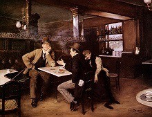 Tableau Au bistro de Jean Béraud